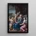 La Virgen en duelo en la tumba - Lorenzo Gramiccia — cuadro enmarcado en la pared