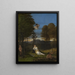 Allegory of Chastity - Lorenzo Lotto — framed artwork on a wall