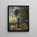 Alegoría de la virtud y del vicio - Lorenzo Lotto — cuadro enmarcado en la pared