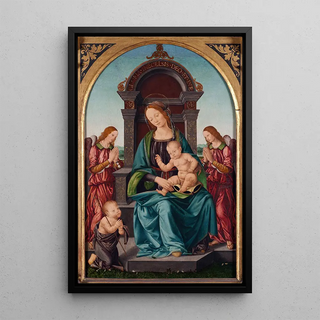 Lorenzo di Credi - Madonna and Child with the Infant St John and Angels.webp
