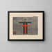 Hombre - Lothar Schreyer — cuadro enmarcado en la pared
