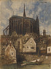 exterior de una catedral - Louis-Adolphe Hervier — vista de la obra
