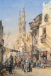 Una calle en El Cairo - Louis-Amable Crapelet — vista de la obra