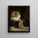 Sueño en un interior chino - Louis-Auguste-Georges Loustaunau — cuadro enmarcado en la pared
