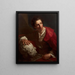 Presumed portrait of Edme Bouchardon - Louis-Gabriel Blanchet — framed artwork on a wall