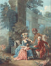 Le Goûter by Bonnet after Baudouin — afternoon snack in a garden