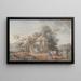 El Pequeño Trianón Versalles - Louis-Nicolas van Blarenberghe — cuadro enmarcado en la pared