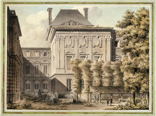LouisPierre Baltard - Vue de la faade ddoublant la faade de Le Vau au Louvre ct du jardin de lInfante.webp