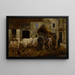 Grupo de bueyes en el patio de la granja - Louis-Robert Carrier-Belleuse — cuadro enmarcado en la pared