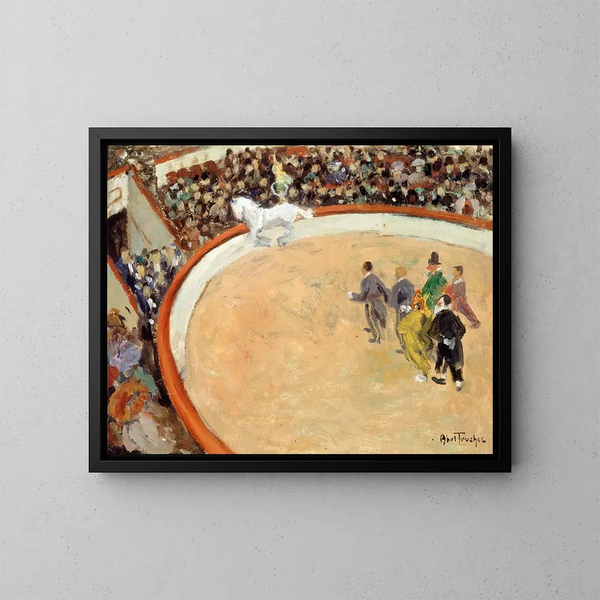 Le cirque Medrano, boulevard Rochechouart - Louis Abel-Truchet — framed artwork on a wall