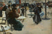 Escena callejera también terraza de un café - Louis Abel-Truchet — vista de la obra