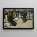 Escena callejera también terraza de un café - Louis Abel-Truchet — cuadro enmarcado en la pared