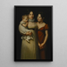 Les Trois Sœurs - Louis André Gabriel Bouchet — framed artwork on a wall