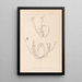 French flora herbarium painting Pl0021 - Louis Antoine Cusin — framed artwork on a wall