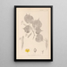 Herbier de la flore française Pl0028 - Louis Antoine Cusin — framed artwork on a wall
