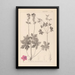 Herbier de la flore française Pl0077 - Louis Antoine Cusin — cuadro enmarcado en la pared