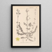 Herbier de la flore française Pl0109 - Louis Antoine Cusin — framed artwork on a wall