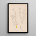 Herbier de la flore française Pl0248 - Louis Antoine Cusin — framed artwork on a wall