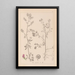 Herbier de la flore française Pl0252 - Louis Antoine Cusin — framed artwork on a wall