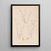 French flora herbarium painting Pl0267 - Louis Antoine Cusin — framed artwork on a wall