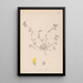 Herbier de la flore française Pl0293 - Louis Antoine Cusin — framed artwork on a wall
