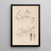 Herbier de la flore française Pl0343 - Louis Antoine Cusin — cuadro enmarcado en la pared