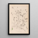 Herbier de la flore française Pl0358 - Louis Antoine Cusin — framed artwork on a wall
