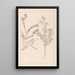 Herbier de la flore française Pl0383 - Louis Antoine Cusin — framed artwork on a wall