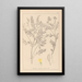 Herbier de la flore française Pl0430 - Louis Antoine Cusin — framed artwork on a wall