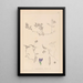 Herbier de la flore française Pl0451 - Louis Antoine Cusin — framed artwork on a wall