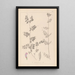 Herbier de la flore française Pl0461 - Louis Antoine Cusin — cuadro enmarcado en la pared