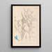 Herbier de la flore française Pl0474 - Louis Antoine Cusin — framed artwork on a wall