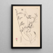Herbier de la flore française Pl0517 - Louis Antoine Cusin — framed artwork on a wall