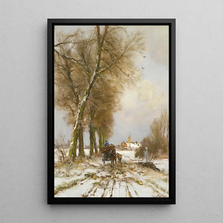 Louis Apol - Figures On A Snowy Path.webp