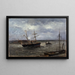 Quai à Anvers - Louis Artan — cuadro enmarcado en la pared