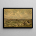 Marine landscape painting - Louis Artan — framed artwork on a wall