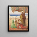 on the rooftops of the white city of Tangier - Louis Auguste Girardot — framed artwork on a wall