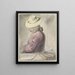 Retrato de Johann Goll von Franckenstein con sombrero a la izquierda - Louis Bernard Coclers — cuadro enmarcado en la pared