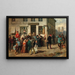 Street scene painting - Louis Braun — framed artwork on a wall