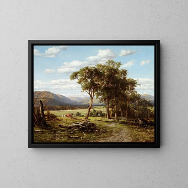 A Lilydale - Louis Buvelot — cuadro enmarcado en la pared