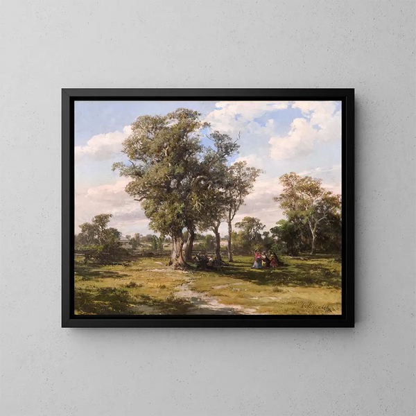 Parque de St Kilda - Louis Buvelot — cuadro enmarcado en la pared