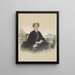 Retrato de Maria Elisabeth Adolphine Waller-Schill - Louis Chantal — cuadro enmarcado en la pared