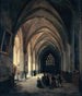 Vista interior de la iglesia Saint-Benoît-le-Bestourné, la nave meridional - Louis Courtin — vista de la obra