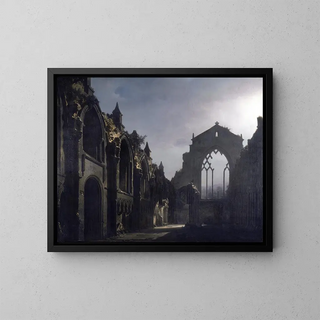 Louis Daguerre - The Ruins of Holyrood Chapel.webp