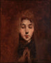 Young man praying - Louis Deschamps — artwork view
