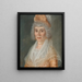 Marguerite Viger esposa de Pierre Berthelet - Louis Dulongpré — cuadro enmarcado en la pared