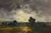 Figures dans un champ sous un ciel orageux - Louis François Victor Watelin — artwork view