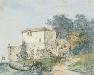 Louis Gabriel Moreau - Buitenhuis in een landschap.webp