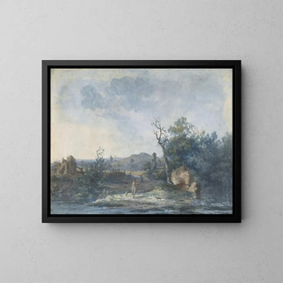 Louis Gabriel Moreau - Figures on a Country Road.webp