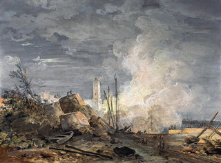 Louis Gabriel Moreau - Fire in the Port.webp